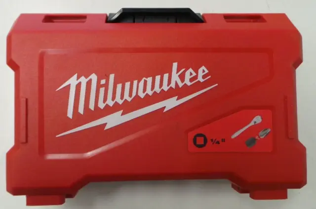 Milwaukee 1/4″ ratchet socket wrench + bit set (4932479096) au