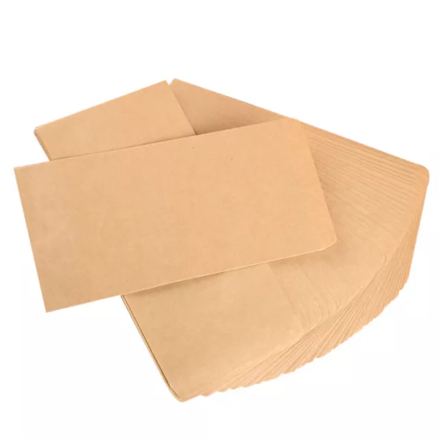 100 Pcs Retro Style Envelop Kraft Paper Envelopes Blank Invitations
