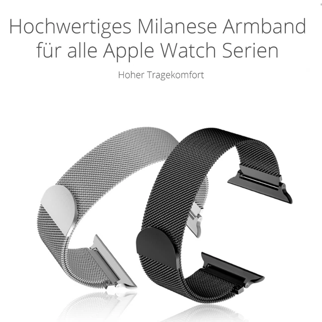 Armband Apple Watch Milanaise Edelstahl Serie 2 3 4 5 6 SE 38 40 42 44 Milanese 2