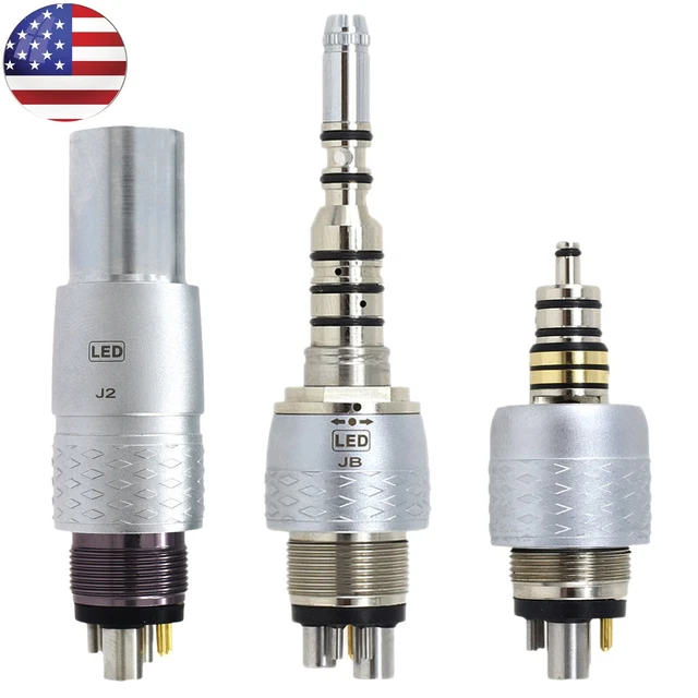 COXO Dental Handpiece Coupling Fiber Optic 6 Pin Fit NSK Kavo Swivel Coupler