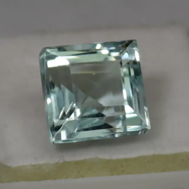8.55 Ct VVS Natural Santa Maria Aquamarine GIE Certified Cut Loose Gemstone