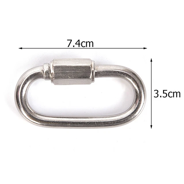 Vis en acier inox verrou d'escalade mousqueton Quick Links crochet de sécurit~m'