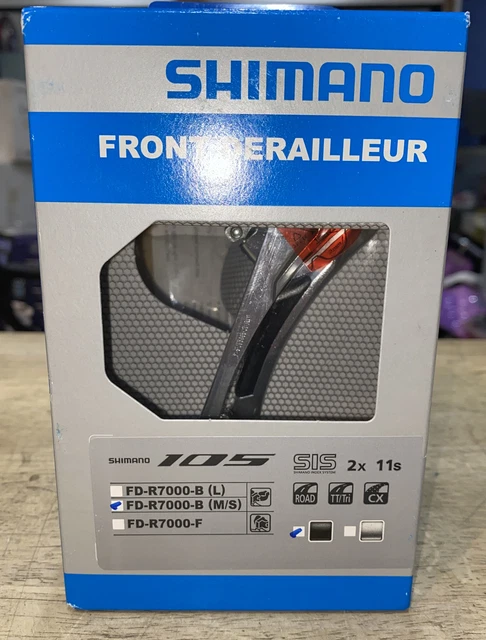 SHIMANO 105 FD-R7000 11-speed Double Front Derailleur 28.6/31.8mm Clamp SHIMANO 105 FD-R7000 11-speed Double Front Derailleur 28.6/31.8mm Clamp