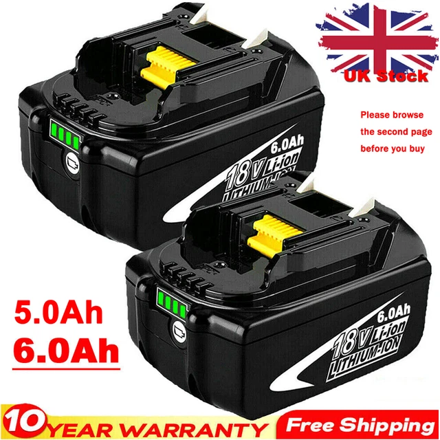 Waley BL1850 18 V 5.0Ah Batteria Di Ricambio Per Utensile Elettrico Maka 5000mah BL1840 BL1860 Batteria Con Display A LED 18 V 5A - Foto 11