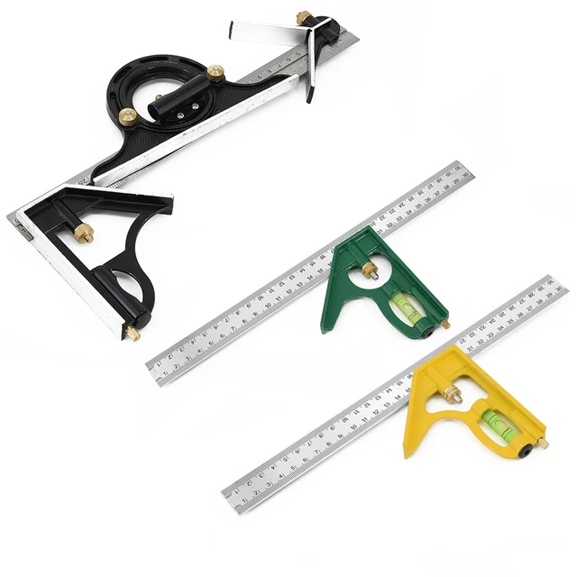 Squadra Multiuso Preciva 300mm - Righello Combinato Per Falegnameria E Misure - Foto 3
