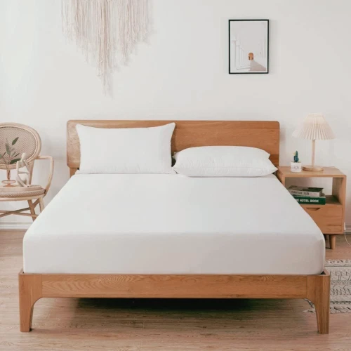 Bambus Kingsize Spannbettlaken, beige, 35 cm tief (150*200 cm), beige