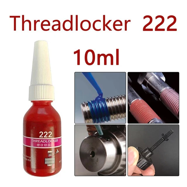 Threadlocker Adhesive 222 Low Viscosity Purple Color 10ml Easy Removal Options