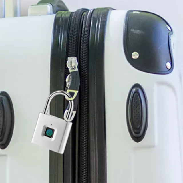 Smart Keyless Fingerprint Padlock USB Rechargeable Lock For Door Drawer Suitcase 2