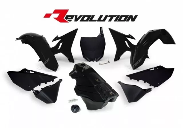 Rtech Kit Plastiche Yz Revolution Con Serbatoio Yamaha Yz 125 2002-2021 Nero