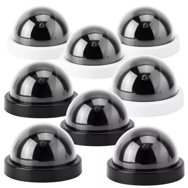 4pcs Dome Simulation Camera CCTV Dummy Fake Security Camera With Flashing Le SGS