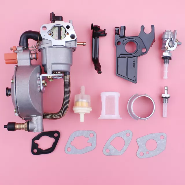 Dual Fuel Carburetor For Honda GX160 GX200 168F Repair Kit Conversion Generator
