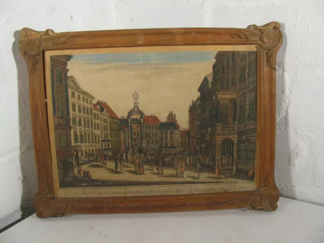 Guckkastenbild Wien um 1770 Kupferstich  (B 82)