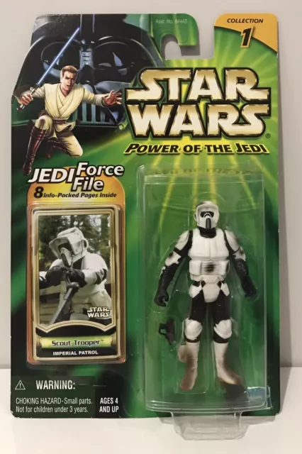 Star Wars Power Of The Jedi POTJ Figure - Scout Trooper Damaged
