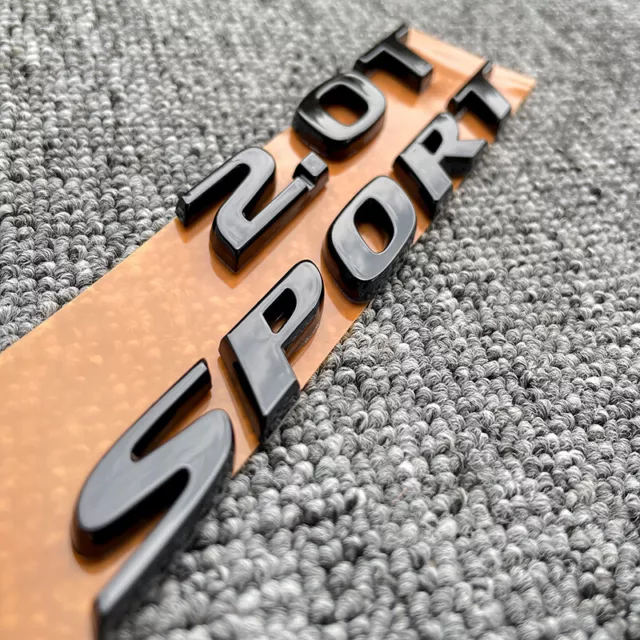 Sport Rear Trunk Letter Logo Badge Emblem Nameplate Gloss Black For Honda Accord