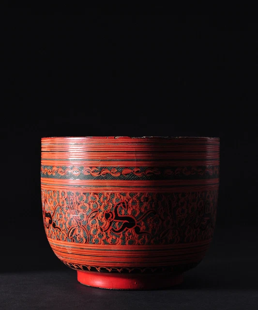 A fine lacquerware water cup, Bagan, Burma (Myanmar), late 19th / early 20th c,