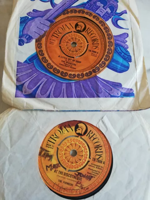 The Pioneers At The Discotheque And A Little Bit Of Soap 7" Single Bundle Trojan