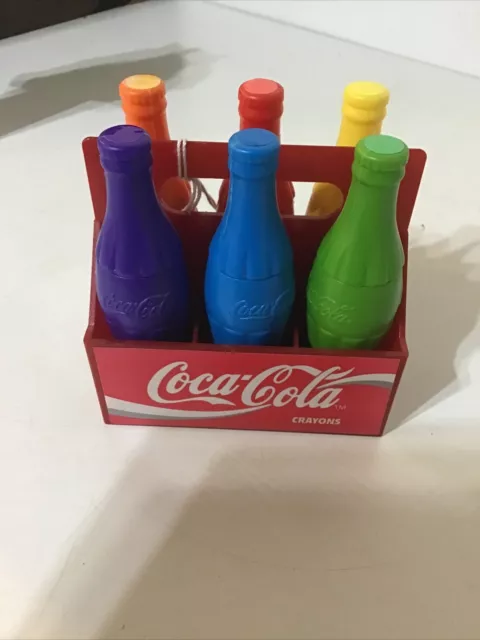 Vtg 1995 Mondo Di Coca Cola Matita 6 Confezione Mini Colorato Coke Bottiglie