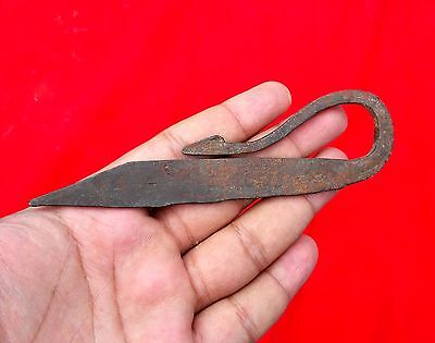 Old Early Hand Forged Unique Shape Chakmak/ Fire Striker With Animal Figure