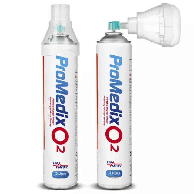 Inalatore Ossigeno puro portatile inalazione 12 Litri  99,4% PR-994 Promedix