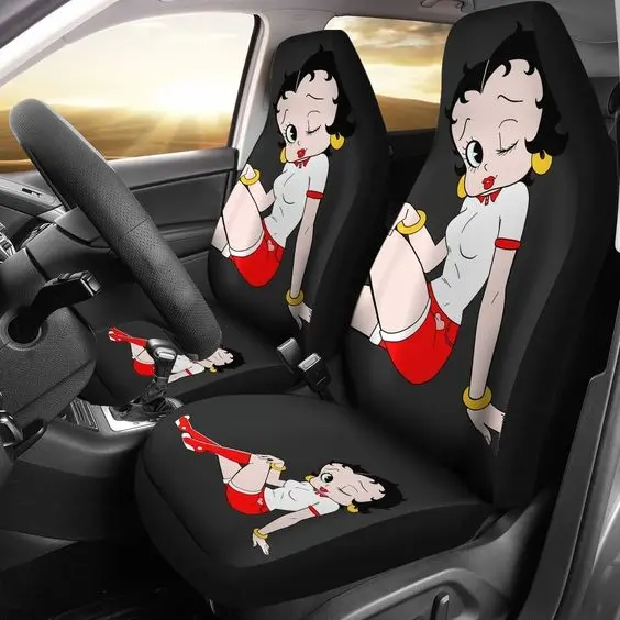 Cute Betty Boop Eyes Look Car Seat Covers (set of 2)