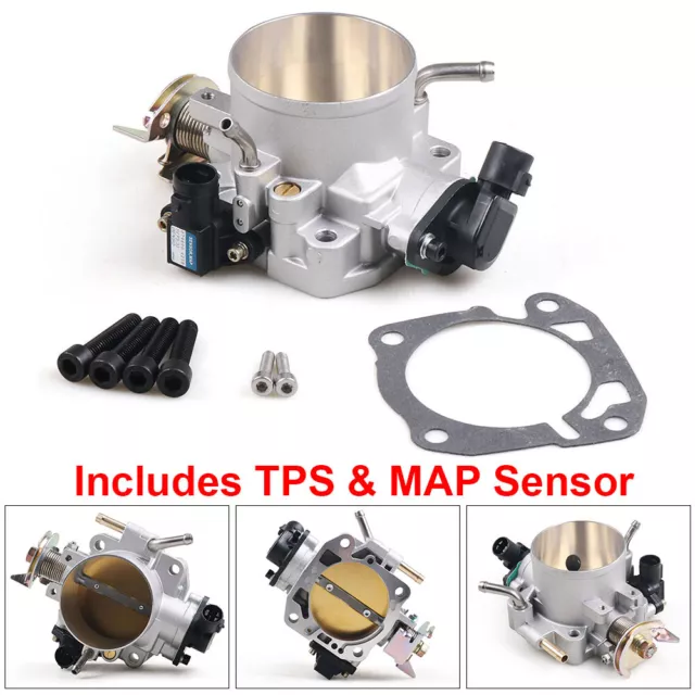 For Honda Civic Si Acura B/D/F/H B16 B18 70mm Throttle Body W/ TPS & MAP Sensor