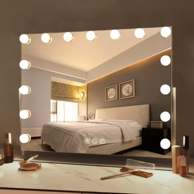 Large XL Vanity Mirror Hollywood Dimmable LED Light Makeup Mirror Dressing Table