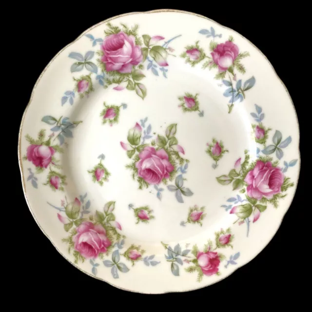 Vintage Lefton China Japan Pink Roses Salad Plate Hand Painted Replacement Plate