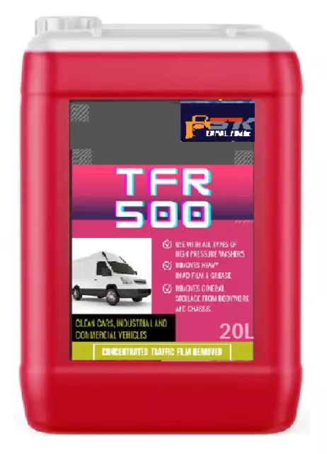 Traffic Film Remover TFR 20 Litre Heavy Duty Super Concentrated TFR Truck Wash