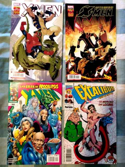 LOTE de 38 cómic Marvel: X-Men, Avengers, Daredevil col. roja... (3€ por cómic)