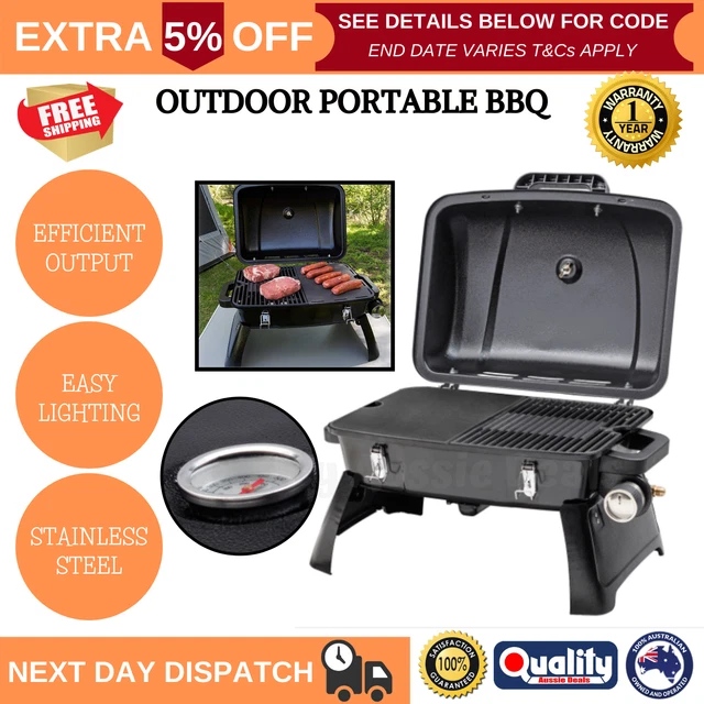 NEW GASMATE PORTABLE Gas BBQ Grill LPG Outdoor Camping Barbecue