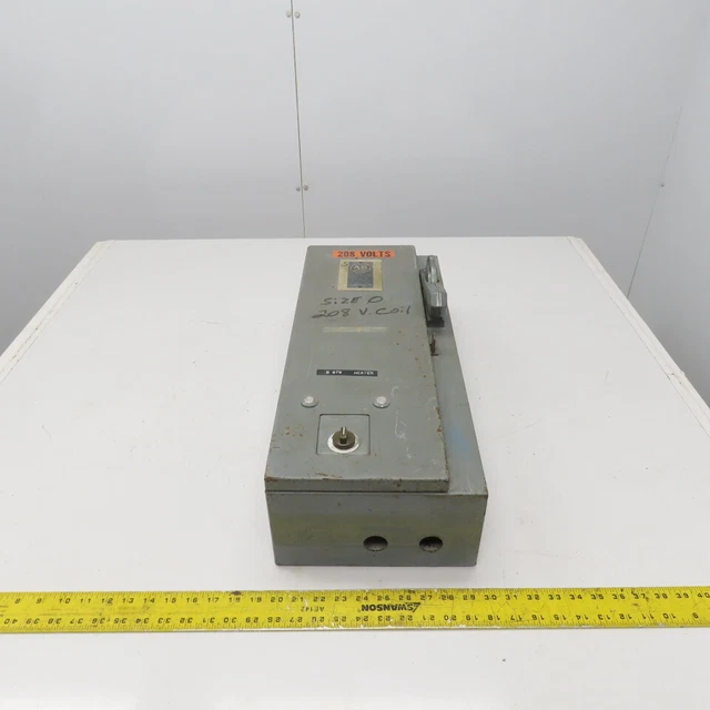 Allen Bradley Size 0 Combination Starter 1-5HP 120-600V 208V Coil W/Disconnect