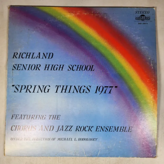 Richland Senior High School Johnstown PA 1977 Spring Things Concert Vinyl Record