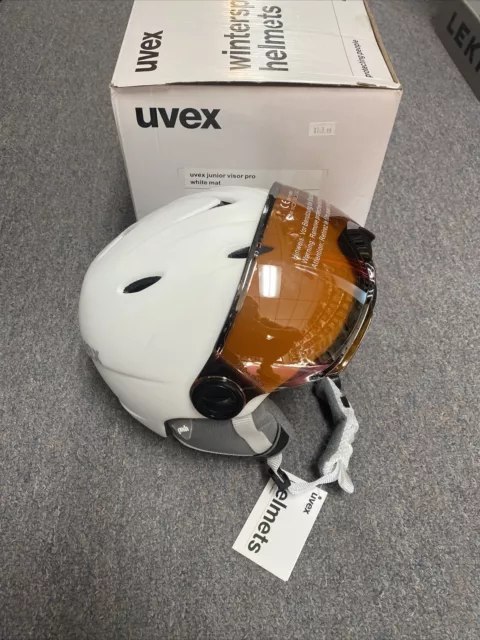 Uvex Junior Helmet Visor Pro size: 52-54cm White New Great Price.