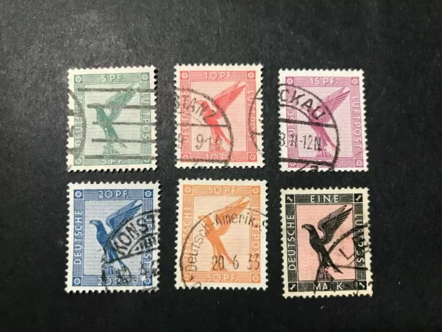 Deutsches Reich 1926 Lot aus Mi.-Nr. 378-384 gestempelt