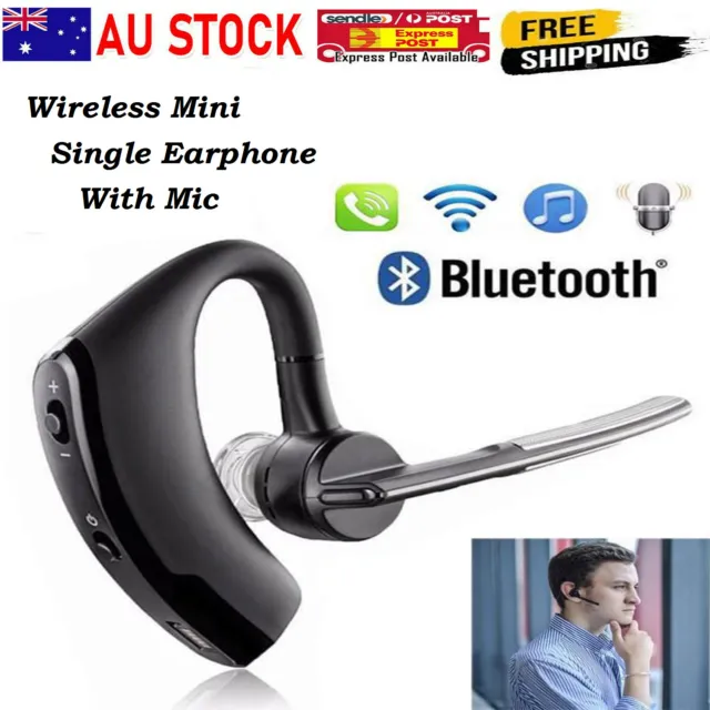 Bluetooth Headphone Business Wireless Mini Portable Single Earphone With Mic