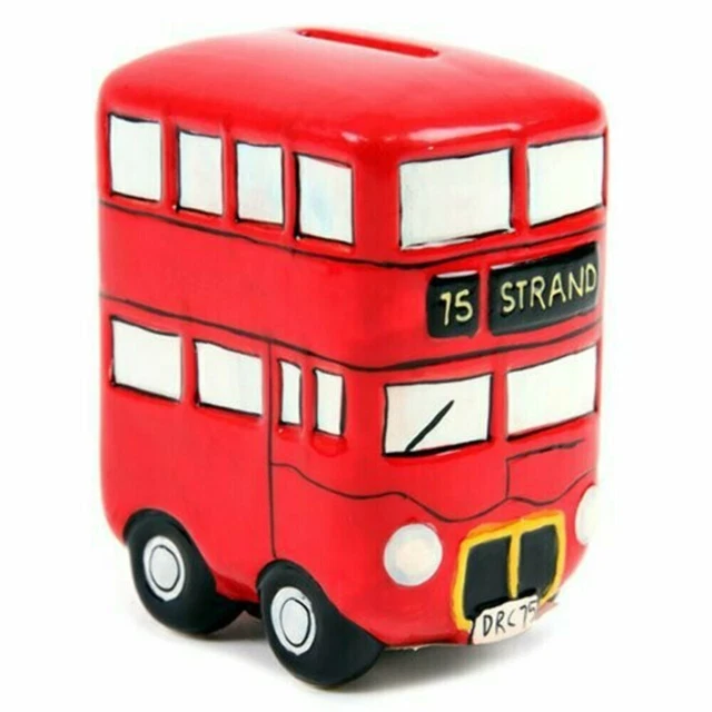 LONDON DOUBLE DECKER Bus Ceramic Money Box £18.00 - PicClick UK