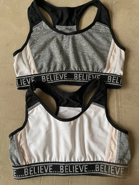 Reggiseno ritagliato ragazza top sportivi età 10-12 anni