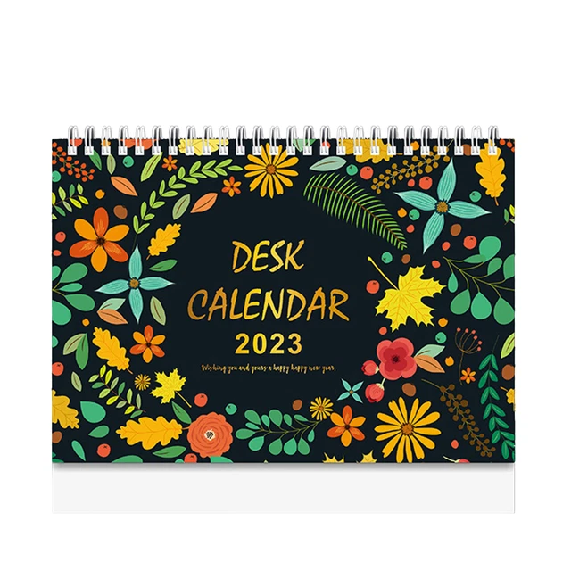 MINI CALENDAR FLEXIBLE Daily Schedule 2023 Standing Desk Calendar Eco ...