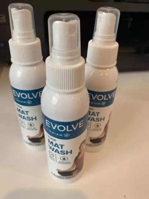 Evolve By Gaiam Yoga Mat Wash Spray  Lot of Three