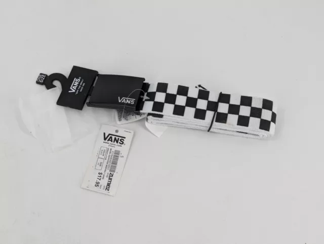 Vans Off The Wall Deppster Web Belt Black/ White Checks Chekers One Size