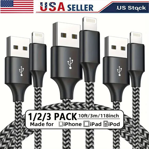 Fast Charger Cable Heavy Duty For iPhone 13 12 11 X XR 8 Charging Cord wholesale