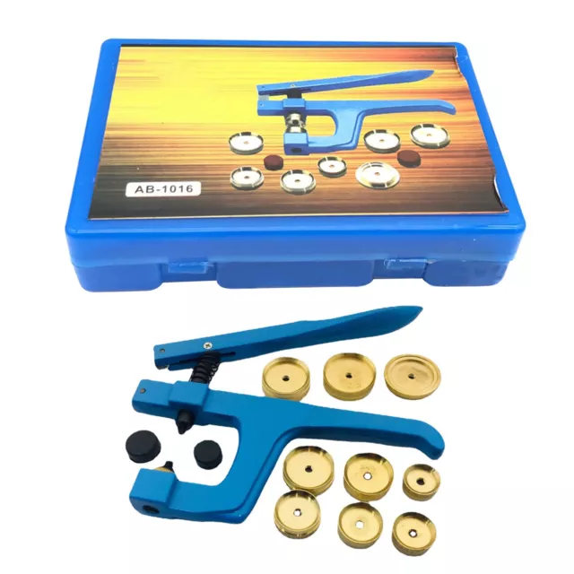 Watchmaker Press Tool Repair Watch Case Kit Set Back Case Closer Glass Dies