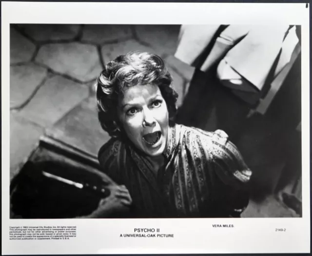 Altes Pressefoto Vera Miles Film Psycho II 1983 FT 35278 - Druck 24x18 CM