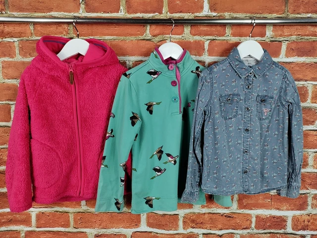 Girls Bundle Age 6-7 Years Fatface Joules Jumper Fleece Shirt Top Duck Set 122Cm