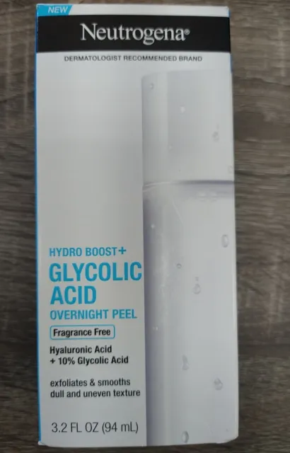 Neutrogena Hydro Boost + Glycolic Acid Fragrance Free Overnight Peel - 3.2 fl oz