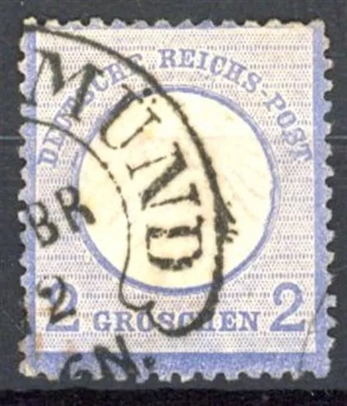 [PV383] Germany 1872 Eagle good stamp VF used - nice cancel