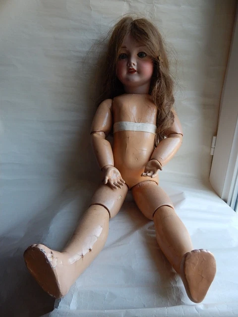 Ancienne Grande Poupee Jumeau Taille 12 Tete Porcelaine Biscuit Antique Doll