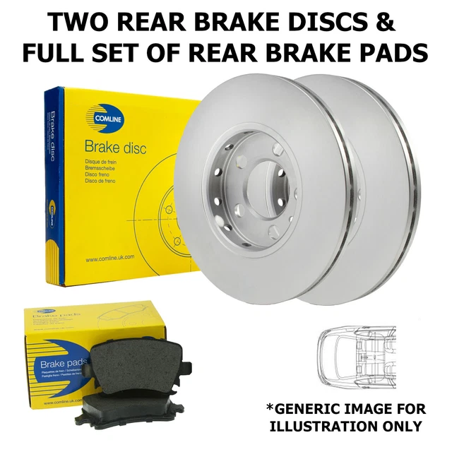 FOR FORD MONDEO Mk4 Mark Iv Rear Axle 1.6 2.3 Brake Pads And Discs 2007