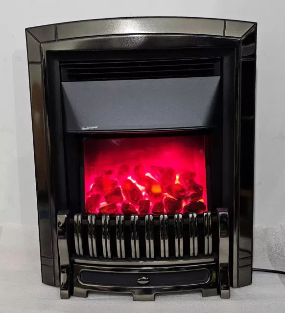 Valor Dimension Excelsior Inset Electric Fire Black Nickel Holographic Ref 2