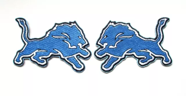 Detroit Lions Big 7 Iron On Embroidered High Quality Patch FREE Shipping!!  
